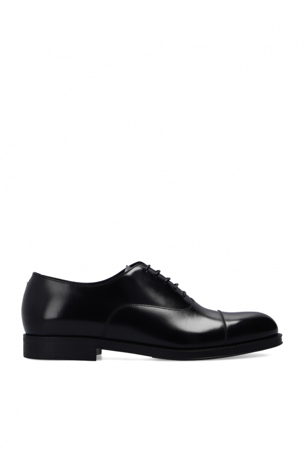 Armani black formal shoes online